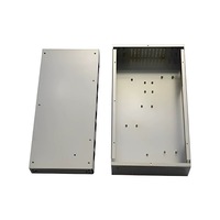 Service de fabrication sur mesure de tôlerie, boîtier métallique noir de précision, châssis personnalisé pour l'électronique