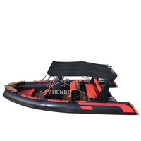 Bateau pneumatique rigide RIB580 de 19 pieds, Hypalon et PVC de 1,2 mm, stable, durable, écologique, pour la plongée, la dérive, la pêche
