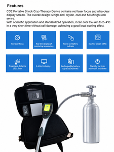 ปืนฉีด CO2 แบบพกพา เครื่องบำบัดด้วยความเย็น CO2 สำหรับศูนย์กายภาพบำบัดมืออาชีพสำหรับคนและม้า และการรักษาอาการบาดเจ็บจากการเล่นกีฬา - Product Image 2