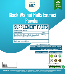 High Quality Wild-Cultivated Herbal Extract Powder Black <b>Walnut</b> Hulls <b>Shell</b> Black Color Top Price for Black <b>Walnut</b> Powder - Product Image 2