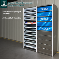 Vitrine de présentation de tabac sans fumée à accès rapide avec porte synchronisée, présentoir pour magasin de tabac, étagère à cigarettes