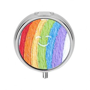 Boîte à pilules promotionnelle en métal et plastique, format poche, forme ronde, organisateur de pilules en métal compétitif - Product Image 5