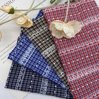 Tissu Brocart Imprimé Dentelle Mousse Style Pastoral Vintage Fait Main pour Robe et Chemise 100% Polyester Plusieurs Couleurs Disponibles