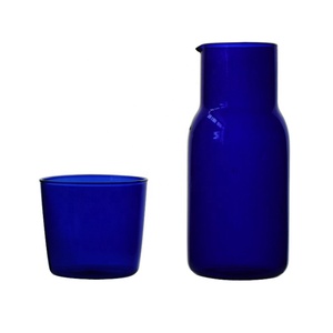 日式早餐果汁壶彩色个性饮水套装带盖硼硅玻璃保温水瓶 - Product Image 1