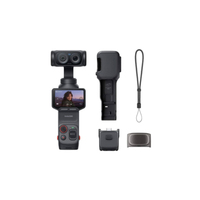 Cámara de Acción Insta 360 Luna Ultra, Paquete Esencial, Video 8k, Resistente al Agua hasta 30 m, Panorámica Deportiva, Cámara con Estabilizador de Gran Angular 8k