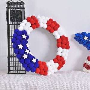 Nouvelle Arrivée Transfrontalière Couronne Moderne en Polyester Imperméable de 33 CM pour Décoration de Porte, Marque Personnalisée, Durable - Product Image 2