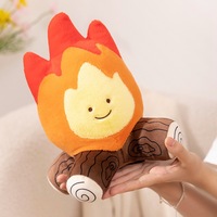 Nouvelle conception – Poupée en peluche amusante avec simulation de flamme, maïs grillé, patate douce et châtaignes – Cadeau en peluche douce