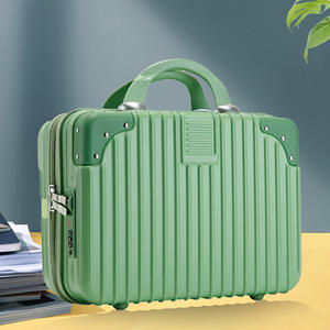 Estuche Cosmético Naranja de 14 Pulgadas, Material ABS/PC, Cierre de Cremallera, Bolsa de Viaje Portátil para Uso Casual, Diseño de Color Sólido - Product Image 2