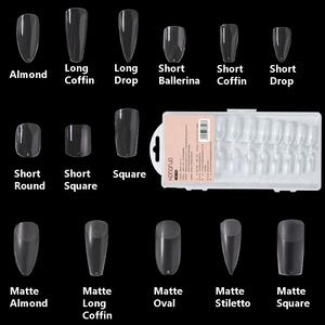 Nuova tecnologia 240 pz/scatola finte bara unghie Ballerina lunghe unghie chiare Art punte forma piatta copertura completa Manicure - Product Image 5