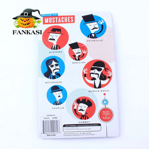 FANKASI ชุดหนวดฮาโลวีน 7 ชิ้น โพลีเอสเตอร์ อุปกรณ์ประกอบชุดคอสตูมสำหรับทุกเพศ สนุกสนานในงานปาร์ตี้ - Product Image 2