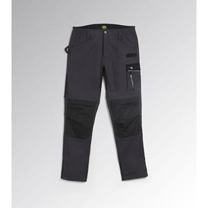 Pantalones de Seguridad Diadora Easywork Performance Color Negro Carbón, Anti-corte, Corte Regular, Costuras Soldadas, para Fábrica y Taller, Talla M - Product Image 1