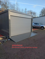 Garages mobiles pliables en acier de 20 et 40 pieds avec porte enroulable manuelle et automatique, installation rapide, abris de stockage et maisons conteneurs