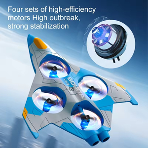 Avion RC EPT 480P avec caméra pour enfants et <span class=keywords><strong>d</strong></span>ébutants, drone de combat télécommandé avec WiFi FPV, vidéo en direct, maintien <span class=keywords><strong>d</strong></span>'altitude et figures acrobatiques - Product Image 4