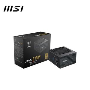 Alimentation électrique pour ordinateur de bureau de jeu <span class=keywords><strong>MSI</strong></span> PAG G750N <span class=keywords><strong>750</strong></span> Gold PSU Gold avec interface 24 broches en stock - Product Image 1