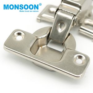 Bisagras de brazo corto ocultas de cierre suave para puertas de armario de cocina, de acero hidráulico con bisagra especial para estructuras de armarios y muebles - Product Image 4