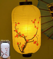 Lanternes en papier japonaises suspendues faites à la main, personnalisées, décoration de restaurant Yakitori Sushi, lampe de plafond pliable en papier de riz japonais