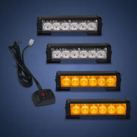Nouvelles feux stroboscopiques de toit pour deux véhicules, 6 LED, rouge, bleu, jaune, blanc, 12V, clignotants de calandre, ajustement universel tout-terrain