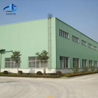 Structure en acier modulaire pour portique, entrepôt industriel préfabriqué, bâtiment métallique, fournisseur sur mesure
