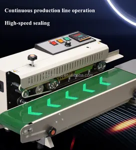 ON-FR-900 Contínuo Selador De Banda Horizontal Automático Máquina De Selagem Para Sacos De PVC Filmes Máquina Seladora De Saco