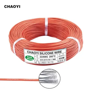 Free Sample 22AWG Gauge Stranded Tinned Copper Wire High Temperature Silicone Insulation Cable For Battery Portable Jump Starter