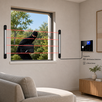 Détecteur de barrière photoélectrique à 8 faisceaux infrarouges actifs, portée jusqu'à 100 m, IP65, DC12-24V, pour portail et porte, alarme antivol, sécurité domestique