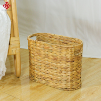 XH porte-revues tissé à la main sous étagère armoire jonc de mer osier rotin tissé à la main blanchisserie eau jacinthe paniers de rangement