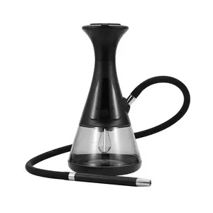 2023 Factory Directly Wholesale Pod Reusable High Quality Portable Led Glowing Electronic Shisha Hookah In Stocks