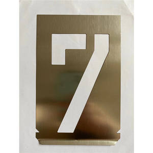Peinture par numéro, lettres de forme personnalisée, <span class=keywords><strong>pochoir</strong></span> de peinture en métal - Product Image 5