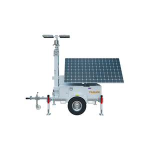 Di động năng lượng mặt trời ánh sáng tháp năng lượng mặt trời lai tháp ánh sáng có thể làm việc với năng lượng mặt trời Plat và cũng tính phí 2x600W - Product Image 3