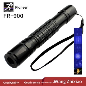 Linterna Láser Multifuncional de Aviación con Puntero de Estrellas, Diseño de Cuadrícula Azul, Enfoque Ajustable, Dos en Uno, Efecto Cielo Estrellado - Product Image 2