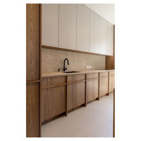 Armoires de cuisine modulaires en bois massif de chêne blanc de haute qualité CBMmart avec charnières à fermeture douce