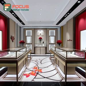 Luxury Custom Jewelry Showcase Manufacturer Metal Frame Jewelry Shop Jewelry Cabinet - Product Image 3