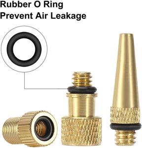 Bicycle Valve Adaptor, Brass Bike Pump Adapters Ball Pump Needle Balloon <b>Inflatable</b> <b>Toys</b> Nozzle Adapter Air Pump <b>Accessories</b> - Product Image 5