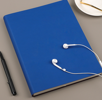 Carnets de bureau A4 en gros-Journaux en cuir PU avec logo personnalisé, bloc-notes ligné en vrac