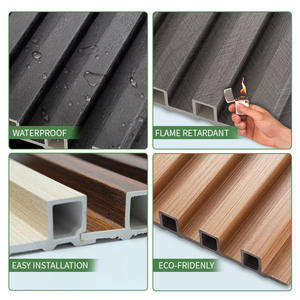 Pannello a parete wpc con venature del <span class=keywords><strong>legno</strong></span> decorativo <span class=keywords><strong>per</strong></span> <span class=keywords><strong>interni</strong></span> <span class=keywords><strong>in</strong></span> venature del <span class=keywords><strong>legno</strong></span> porta invisibile carta da parati - Product Image 6