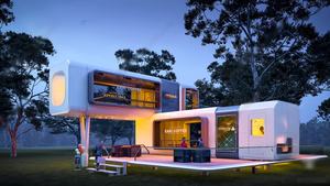 Moderne Smart Modulaire Mobile <span class=keywords><strong>Oceanview</strong></span> Luxury apple Cabin House - Product Image 2