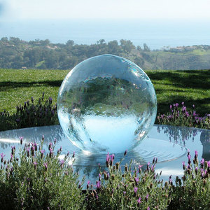Grande <span class=keywords><strong>Fontaine</strong></span> Abstraite Moderne <span class=keywords><strong>en</strong></span> <span class=keywords><strong>Verre</strong></span> <span class=keywords><strong>en</strong></span> Forme de Cascade, Sculpture de Globe <span class=keywords><strong>en</strong></span> Acier Inoxydable <span class=keywords><strong>pour</strong></span> Jardin Extérieur - Product Image 6