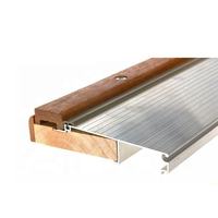Placa de cubierta de aluminio WPC/PVC personalizada de alta calidad para jardines, tira de protección de umbral de suelo, umbral de puerta