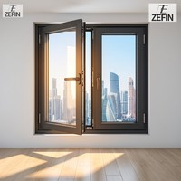 Ventana de Aluminio de Diseño Europeo, Sellada para Todo Clima, Ideal para Resorts en Zonas Montañosas y de Clima Frío