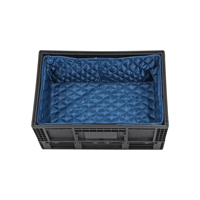 QS Caisses de stockage pliables en plastique Panier en plastique Oeuf Légumes Fruits Panier de transport Caisse pliante