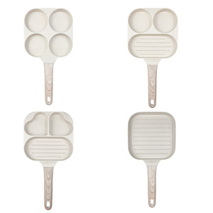 Sartén para huevos y hamburguesas, sartén 3 en 1 para desayuno, sartén <span class=keywords><strong>de</strong></span> piedra Maifan, sartén para huevos <span class=keywords><strong>de</strong></span> cuatro orificios, sartén antiadherente, sartén para panqueques para el hogar - Product Image 5