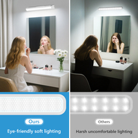 Barre lumineuse LED à détecteur de mouvement, rechargeable par USB-C, 3W/5W, télécommande/commande par bouton, couleur réglable pour armoire, bureau, placard