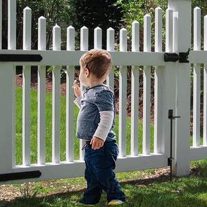 กลอนประตูรั้วสแตนเลสแบบโมเดิร์น DIVINE พร้อมก้านล็อคแบบกด  สำหรับรั้วไวนิล  ประตูรั้วภายนอก  ติดตั้งง่าย รับประกัน 2 ปี - Product Image 1