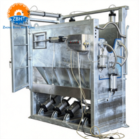 Caixa de Abate e Atordoamento de Gado com Fixação Pneumática e Inclinação, Capacidade de 20 Cabeças/Hora, Equipamento para Abate de Bovinos Galvanizado a Quente