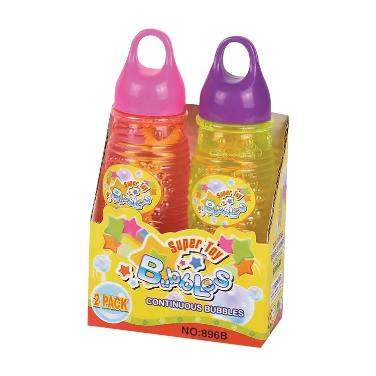 Varita de burbujas de plástico para niños, palo grande para hacer jabón, juguete de burbujas de agua de colores