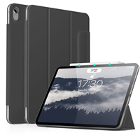 Étui pour tablette série magnétique avec boucles et microfibre PU avec couverture intelligente pour ipad 10th