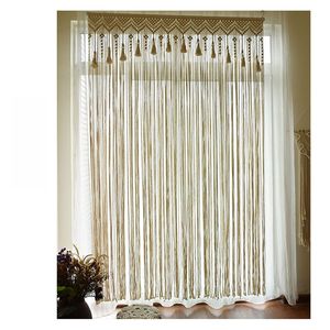 <span class=keywords><strong>Rideau</strong></span> en coton tissé à la main de style bohème, <span class=keywords><strong>rideau</strong></span> de séparation romantique nordique, anniversaire, écologique, maison, hôtel, B&B, porte, intimité - Product Image 2