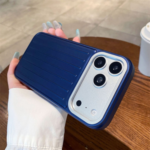 Funda Magnética Original para iPhone 17 16 15 Pro Max, Diseño a Rayas, Corrugada, con Parte Trasera Sólida - Product Image 5