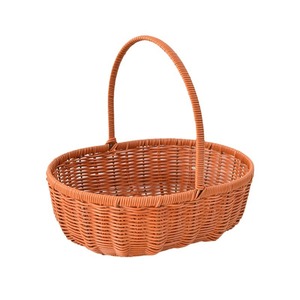 Handmade Woven Rattan <b>Basket</b> Round Large For Fruit Storage Kitchen Use - Product Image 5