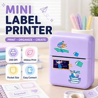 Printer Label Thermal Mini Nirkabel OEM, Pembuat Stiker untuk Barcode/Label Harga, Portabel untuk Rumah Kantor Ritel